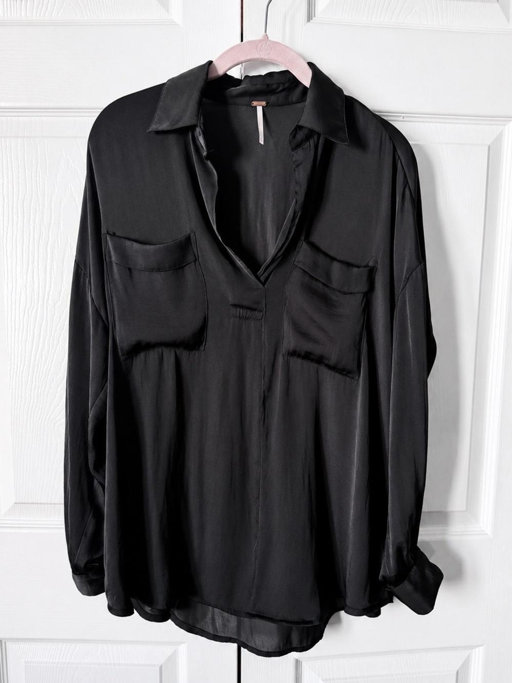 Free People “Starry Dreams” Blouse Black in XSmall - Picture 3 of 6